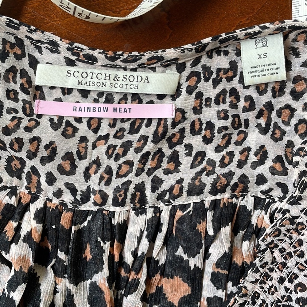 Scotch and Soda animal print chiffon blouse - Picture 9 of 10